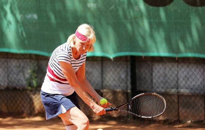 24.06.2017 Neu-Isenburg, RW Tennis-CLub Kampf um die Meisterschaft der Damen 60 Regionalliga TC RW Neu-Isenburg – TA SV Böblingen die Neu-Isenburgerin Brigitte Friedl (RW Neu-Isenburg)