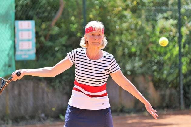 24.06.2017 Neu-Isenburg, RW Tennis-CLub Kampf um die Meisterschaft der Damen 60 Regionalliga TC RW Neu-Isenburg – TA SV Böblingen die Neu-Isenburgerin Brigitte Friedl (RW Neu-Isenburg)
