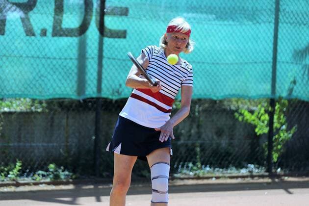 24.06.2017 Neu-Isenburg, RW Tennis-CLub Kampf um die Meisterschaft der Damen 60 Regionalliga TC RW Neu-Isenburg – TA SV Böblingen die Neu-Isenburgerin Brigitte Friedl (RW Neu-Isenburg)