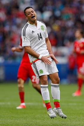 Mexico vs. Russia SAO PETERSBURGO, MO - 24.06.2017: MEXICO VS. RUSSIA - HERNANDEZ Javier of Mexico during Mexico-Russia match valid for the third round of the Confederations Cup 2017 on Saturday (24) held Arena Kazan in Kazan, Russia. (Photo: Marcelo Machado de Melo Fotoarena) x1343503x  MarceloxMachadoxdexMelo