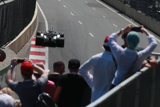 Motorsports: FIA Formula One World Championship WM Weltmeisterschaft 2017, Grand Prix of Europe, 77 Valtteri Bottas (FIN, Mercedes AMG Petronas) Baku Azerbaijan xHOCHxZWEIx