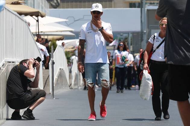 Motorsports: FIA Formula One World Championship WM Weltmeisterschaft 2017, Grand Prix of Europe, 44 Lewis Hamilton (GBR, Mercedes AMG Petronas Formula One Team), Baku Azerbaijan xHOCHxZWEIx
