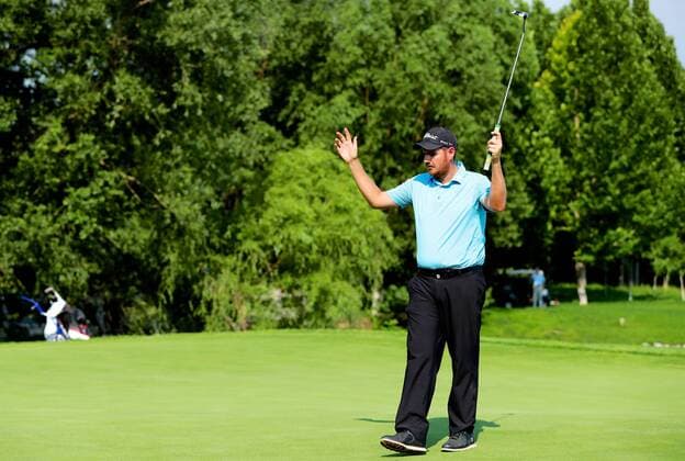 Deyen Lawson of Australia reacts in the final round of the 2017 Fragrant Hills International Beijing Open golf tournament in Beijing, China, 25 June 2017. Australian golfer Bryden Macpherson ranked the top on the China Tour Order of Merit this week when the second event of the newly formed circuit s 2017 season gets underway in Beijing. The Tour recently cut ties with the PGA Golf Herren TOUR and is now run by the China Golf Association with ties to both the European and Asian Tours. The Fragrant Hills International Beijing Open, which is the second stop on the China Tour, is set to welcome 141 players from 17 countries when it tees off from June 22-25. Bryden Macpherson titles Fragrant Hills International Beijing Open  20170625_09377