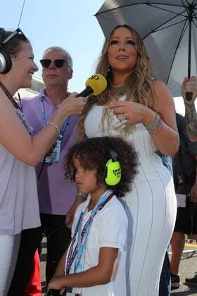 Azerbaijan Grand Prix, Baku 22 - 25 June 2017 25.06.2017 - Race, Mariah Carey (USA), Singer 