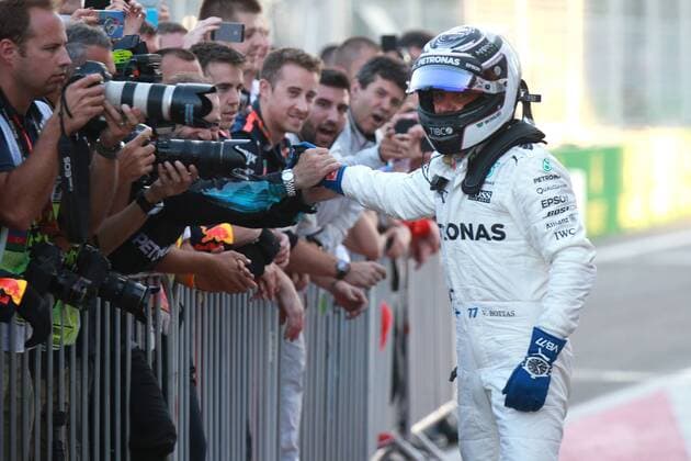 Motorsports: FIA Formula One World Championship WM Weltmeisterschaft 2017, Grand Prix of Europe, 77 Valtteri Bottas (FIN, Mercedes AMG Petronas) Baku Azerbaijan xHOCHxZWEIx