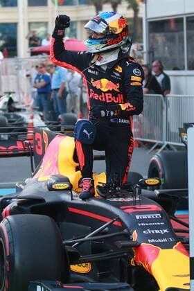 Motorsports: FIA Formula One World Championship WM Weltmeisterschaft 2017, Grand Prix of Europe, 3 Daniel Ricciardo (AUS, Red Bull Racing), Baku Azerbaijan xHOCHxZWEIx