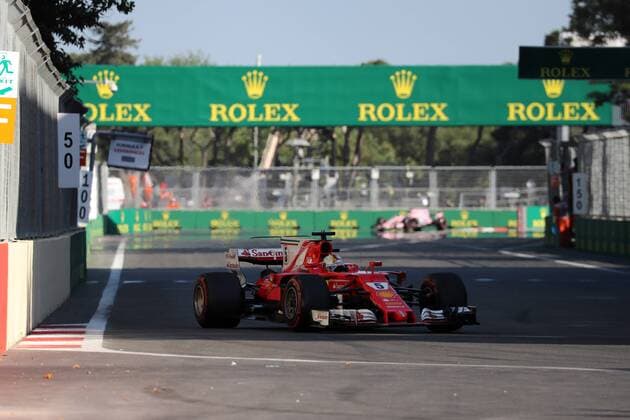 Azerbaijan Grand Prix, Baku 22 - 25 June 2017 25.06.2017 - Race, Sebastian Vettel (GER) Scuderia Ferrari SF70H 