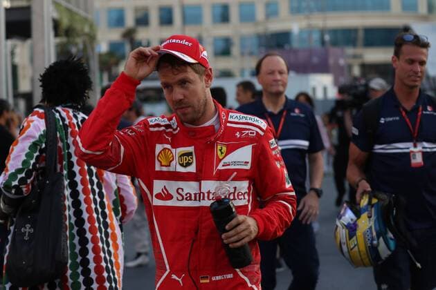 Azerbaijan Grand Prix, Baku 22 - 25 June 2017 25.06.2017 - Race, Sebastian Vettel (GER) Scuderia Ferrari SF70H 