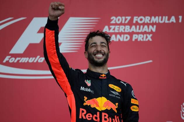 Azerbaijan Grand Prix, Baku 22 - 25 June 2017 25.06.2017 - Race, Daniel Ricciardo (AUS) Red Bull Racing RB13 race winner 