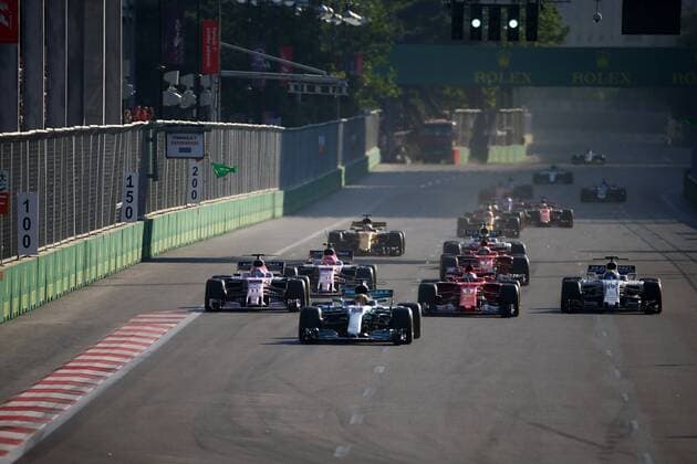 Azerbaijan Grand Prix, Baku 22 - 25 June 2017 25.06.2017 - Race, Lewis Hamilton (GBR) Mercedes AMG F1 W08 