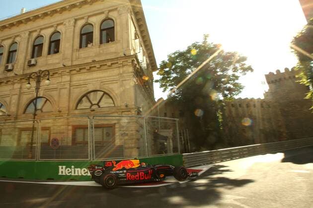Motorsports: FIA Formula One World Championship WM Weltmeisterschaft 2017, Grand Prix of Europe, 33 Max Verstappen (NDL, Red Bull Racing) Baku Azerbaijan xHOCHxZWEIx