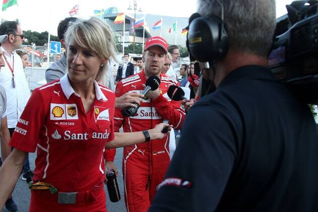 Motorsports: FIA Formula One World Championship WM Weltmeisterschaft 2017, Grand Prix of Europe, 5 Sebastian Vettel (GER, Scuderia Ferrari), Baku Azerbaijan xHOCHxZWEIx