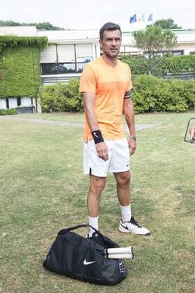 Milan, Maldini debuts tennis player in the circuit of the professional, double tournament of the Private Tennis Cup of the Harbor Club in the photo: Paolo Maldini  Copyright: xAlbertoxScarpinatox xIPAx xAlbertoxScarpinatox