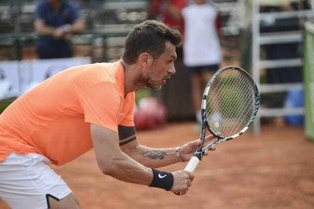 Milan, Maldini debuts tennis player in the circuit of the professional, double tournament of the Private Tennis Cup of the Harbor Club in the photo: Paolo Maldini  Copyright: xAlbertoxScarpinatox xIPAx xAlbertoxScarpinatox