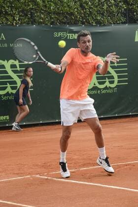 Milan, Maldini debuts tennis player in the circuit of the professional, double tournament of the Private Tennis Cup of the Harbor Club in the photo: Paolo Maldini  Copyright: xAlbertoxScarpinatox xIPAx xAlbertoxScarpinatox