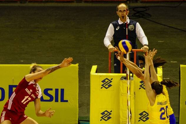 V?lei Feminino Brasil x Pol?nia BELO HORIZONTE, MG - 27.06.2017: VÔLEI FEMININO BRASIL X POLÔNIA - Poland& 3player dur during the friendly match of Women& 3Volleybaetbaetween Brazil and Poland at Mineirinho in Ben Belo Horizonte, MG, on night of Tuesday (27). (Pho(Photo: Mourão Panda Fotoarena) x1345702x  MourãoxPanda