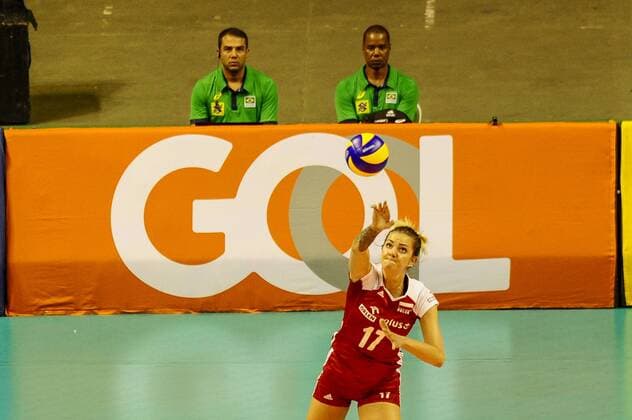 V?lei Feminino Brasil x Pol?nia BELO HORIZONTE, MG - 27.06.2017: VÔLEI FEMININO BRASIL X POLÔNIA - Poland& 3player dur during the friendly match of Women& 3Volleybaetbaetween Brazil and Poland at Mineirinho in Ben Belo Horizonte, MG, on night of Tuesday (27). (Pho(Photo: Mourão Panda Fotoarena) x1345703x  MourãoxPanda