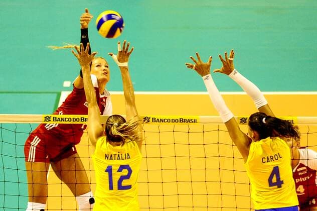 V?lei Feminino Brasil x Pol?nia BELO HORIZONTE, MG - 27.06.2017: VÔLEI FEMININO BRASIL X POLÔNIA - Poland& 3player dur during the friendly match of Women& 3Volleybaetbaetween Brazil and Poland at Mineirinho in Ben Belo Horizonte, MG, on night of Tuesday (27). (Pho(Photo: Mourão Panda Fotoarena) x1345710x  MourãoxPanda