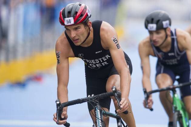 Lasse NYGAARD-PRIESTER (GER) wurde sechster und bester deutscher Teilnehmer, Rad, Radrennen, Triathlon Europameisterschaften am 24.06.2017 in Duesseldorf Deutschland, Â