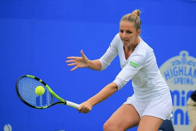 TENNIS - WTA Tennis Damen AEGON International 2017 EASTBOURNE,ENGLAND,28.JUN.17 - TENNIS - WTA Tour, AEGON International. Image shows Karolina Pliskova (CZE). GEPAxpictures xAlanxGrieves