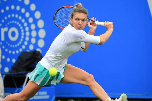 TENNIS - WTA Tennis Damen AEGON International 2017 EASTBOURNE,ENGLAND,28.JUN.17 - TENNIS - WTA Tour, AEGON International. Image shows Simona Halep (ROU). GEPAxpictures xAlanxGrieves