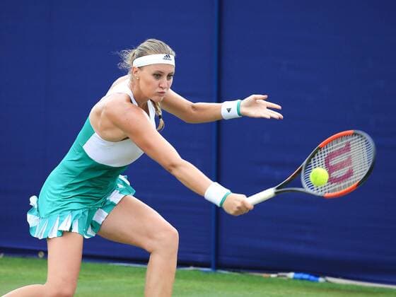 TENNIS - WTA Tennis Damen AEGON International 2017 EASTBOURNE,ENGLAND,28.JUN.17 - TENNIS - WTA Tour, AEGON International. Image shows Kristina Mladenovic (FRA). GEPAxpictures xAlanxGrieves