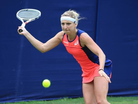 TENNIS - WTA Tennis Damen AEGON International 2017 EASTBOURNE,ENGLAND,28.JUN.17 - TENNIS - WTA Tour, AEGON International. Image shows Timea Bacsinszky (SUI). GEPAxpictures xAlanxGrieves