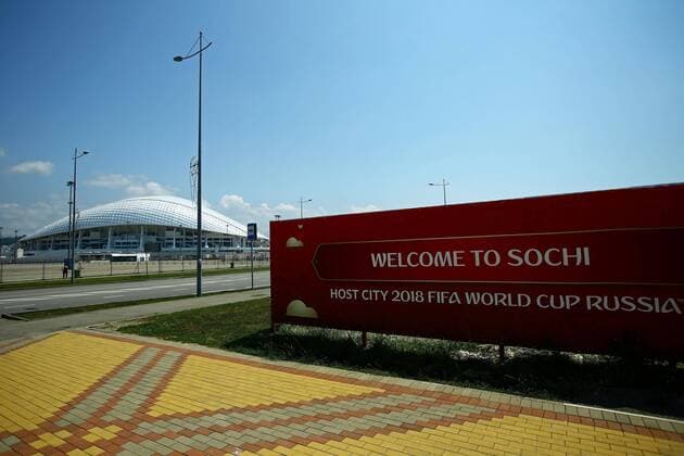 Germany vs Mexico SOCHI, SC - 29.06.2017: GERMANY VS MEXICO - View of the Sochi Olympic Stadium hours before the match between Germany and Mexico valid for the semifinals of the 2017 Confederations Cup on Thursday (29th), held at the Sochi Olympic Stadium in Sochi, Russia. (Photo: Heuler Andrey DiaEsportivo Fotoarena) x1347111x  HeulerxAndrey