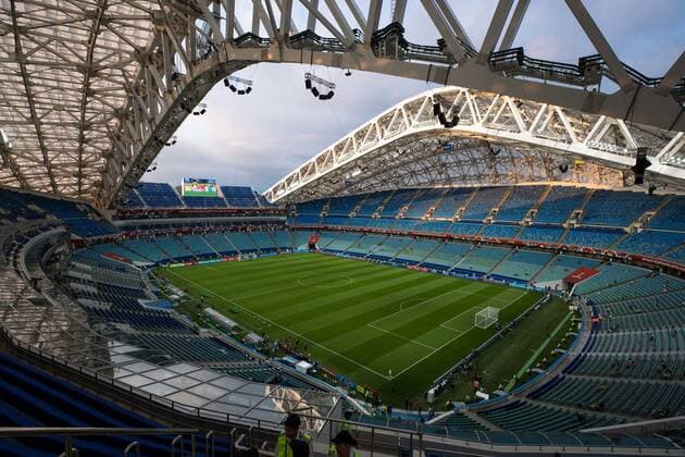 Germany vs Mexico SOCHI, SC - 29.06.2017: GERMANY VS MEXICO - Fisht Stadium Overview Before the match between Germany and Mexico, the 2017 FIFA Confederations Cup semi-final on Thursday (29th), held at the Olympic Stadium in Sochi, Russia (Photo: Marcelo Machado de Melo Fotoarena) x1347177x  MarceloxMachadoxdexMelo