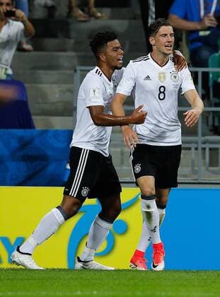 Germany vs Mexico SOCHI, SC - 29.06.2017: GERMANY VS MEXICO - GORETZKA Leon of Germany celebrates after scoring his second goal during Germany-Mexico match valid for the semifinals of the 2017 FIFA Confederations Cup on Thursday (29th) held at the Olympic Stadium in Fisht (Sochi Olympic), Russia (Photo: Marcelo Machado de Melo Fotoarena) x1347225x  MarceloxMachadoxdexMelo