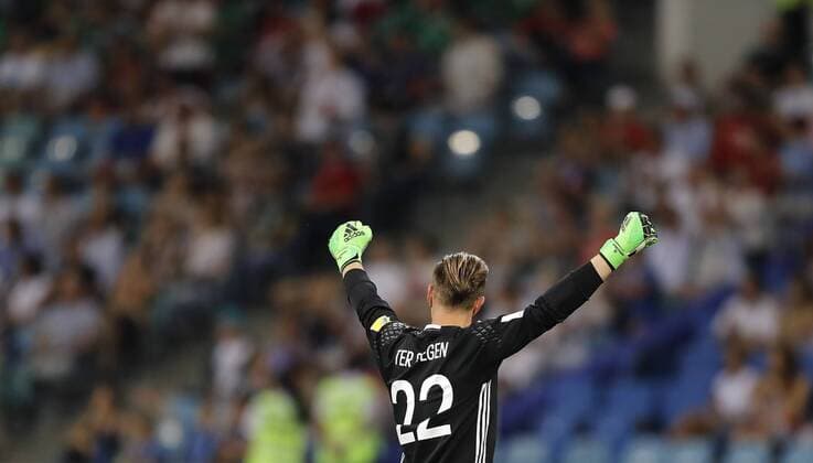 Germany vs Mexico SOCHI, SC - 29.06.2017: GERMANY VS MEXICO - Marc-Andre TER STEGEN of Germany celebrates the goal during Germany-Mexico match valid for the semifinals of the 2017 Confederations Cup on Thursday (29th), held at the Sochi Olympic Stadium in Sochi, Russia. (Photo: Rodolfo Buhrer La Imagem Fotoarena) x1347257x  RodolfoxBuhrer