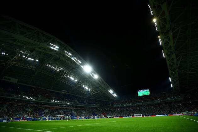 Germany vs Mexico SOCHI, SC - 29.06.2017: GERMANY VS MEXICO - View of the Sochi Olympic Stadium during a match between Germany and Mexico valid for the semifinals of the 2017 Confederations Cup on Thursday (29th), held at the Sochi Olympic Stadium in Sochi, Russia. (Photo: Heuler Andrey DiaEsportivo Fotoarena) x1347478x  HeulerxAndrey