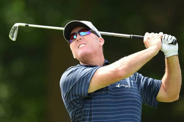 JUN 29, 2017 - D.A. Points (USA) tees off at the par three third hole during the opening round at the 2017 Quicken Loans National at the Tournament Players Club in Potomac MD. PGA Golf Herren 2017: Quicken Loans National JUN 29 - ZUMAcjm_ 20170629_zaf_cjm_027 Copyright: xJohnxMiddlebrookx