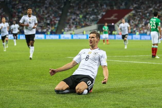 Themen der Woche - SPORT Bilder des Tages SPORT (170630) -- SOCHI, June 30, 2017 -- Leon Goretzka of Germany celebrates his goal during the semifinal match of the 2017 FIFA Confederations Cup against Germany in Sochi, Russia, June 29, 2017. Germany won 4-1. ) (SP)RUSSIA-SOCHI-2017 FIFA CONFEDERATIONS CUP-SEMIFINAL-GER VS MEX WuxZhuang 