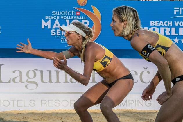 FIVB World Tour - swatch MAJOR SERIES - Porec Major; 29.06.2017 Margareta Kozuch (GER), Laura Ludwig (GER); FIVB World Tour - swatch MAJOR SERIES - Porec Major am 29.06.2017,Porec (Kroatien). xPWx