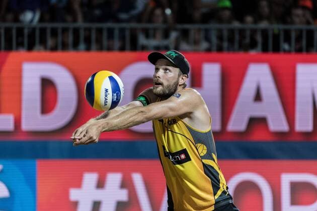 FIVB World Tour - swatch MAJOR SERIES - Porec Major; 29.06.2017 Armin Dollinger (GER); FIVB World Tour - swatch MAJOR SERIES - Porec Major am 29.06.2017,Porec (Kroatien). xPWx