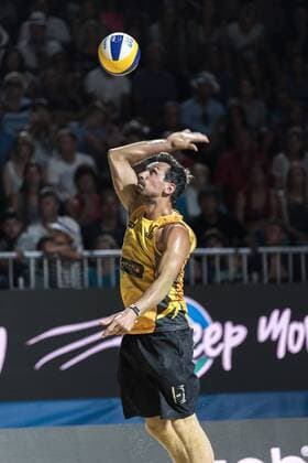 FIVB World Tour - swatch MAJOR SERIES - Porec Major; 29.06.2017 Jonathan Erdmann (GER); FIVB World Tour - swatch MAJOR SERIES - Porec Major am 29.06.2017,Porec (Kroatien). xPWx