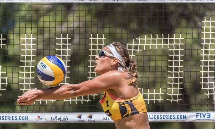 FIVB World Tour - swatch MAJOR SERIES - Porec Major; 29.06.2017 Victoria Bieneck (GER); FIVB World Tour - swatch MAJOR SERIES - Porec Major am 29.06.2017,Porec (Kroatien). xPWx