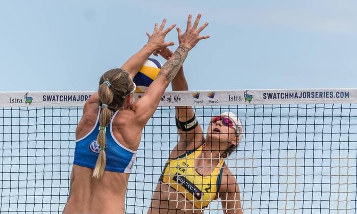 FIVB World Tour - swatch MAJOR SERIES - Porec Major; 29.06.2017 Nadja Glenzke (GER); FIVB World Tour - swatch MAJOR SERIES - Porec Major am 29.06.2017,Porec (Kroatien). xPWx