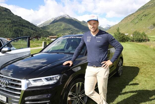 GOLF - Swiss Ski Golf Trophy ANDERMATT,SWITZERLAND,30.JUN.17 - GOLF - Swiss Ski Golf Trophy, Swiss Alps Golf Course. Image shows Mauro Caviezel (SUI). GEPAxpictures xAndreasxPranter