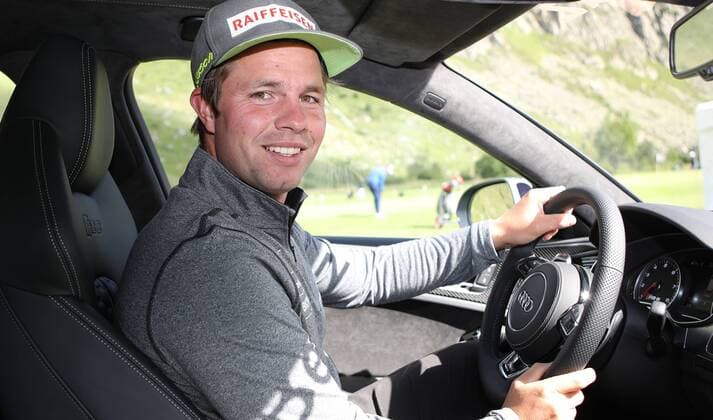 GOLF - Swiss Ski Golf Trophy ANDERMATT,SWITZERLAND,30.JUN.17 - GOLF - Swiss Ski Golf Trophy, Swiss Alps Golf Course. Image shows Beat Feuz (SUI). GEPAxpictures xAndreasxPranter