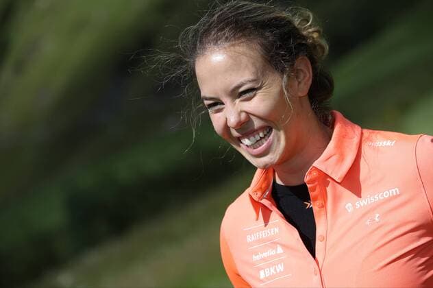 GOLF - Swiss Ski Golf Trophy ANDERMATT,SWITZERLAND,30.JUN.17 - GOLF - Swiss Ski Golf Trophy, Swiss Alps Golf Course. Image shows Michelle Gisin (SUI). GEPAxpictures xAndreasxPranter