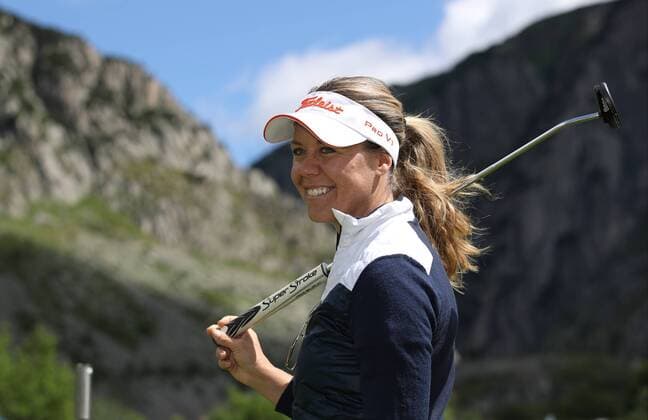 GOLF - Swiss Ski Golf Trophy ANDERMATT,SWITZERLAND,30.JUN.17 - GOLF - Swiss Ski Golf Trophy, Swiss Alps Golf Course. Image shows Fraenzi Aufdenblatten. GEPAxpictures xAndreasxPranter