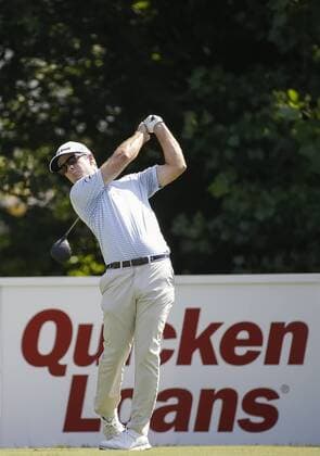 POTOMAC, MD - JUNE 30: Kevin Streelman tees off on the 15th hole during the second round of the Quicken Loans National on June 30, 2017 at TPC Potomac at Avenel Farm in Potomac, MD.(Photo by Justin Cooper Icon Sportswire) GOLF: JUN 30 PGA Golf Herren - Quicken Loans National - Second Round Icon170630011 EDITORIAL USE ONLY