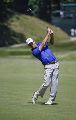 POTOMAC, MD - JUNE 30: Robert Streb during the second round of the Quicken Loans National on June 30, 2017 at TPC Potomac at Avenel Farm in Potomac, MD.(Photo by Justin Cooper Icon Sportswire) GOLF: JUN 30 PGA Golf Herren - Quicken Loans National - Second Round Icon170630017 EDITORIAL USE ONLY