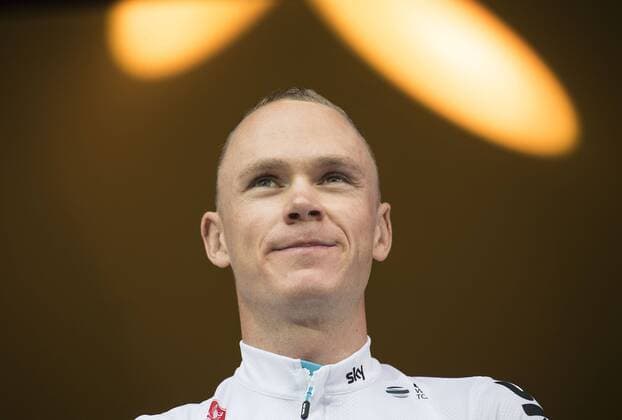 Christopher FROOME (GBR Team SKY) offizielle Teampraesentation auf dem Burgplatz in Duesseldorf Deutschland am 29.07.2017. Tour de France 2017, vom 01.07. - 23.07.2017 in Frankreich.