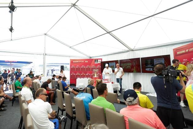 The FIVB Beach volleyball Beachvolleyball World Championships Vienna 2017 Drawing of Lots 01.07.2017., Croatia, Porec - The FIVB Beach Volleyball World Championships Vienna 2017 Drawing of Lots took placee place during the Porec Major series event.  LukaxStanzl PIXSELL