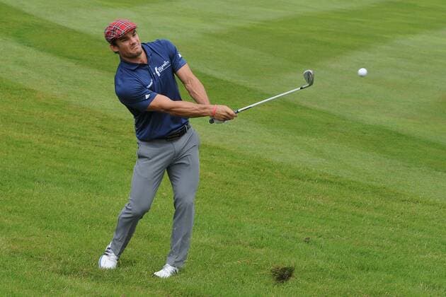 July 1, 2017 - Newport, Gwent, Wales - London, UK, International rugby player Max Evans during The 2017 Celebrity Cup golf tournament at the Celtic Manor Resort, Newport, South Wales. The 2017 Celebrity Cup  - ZUMAl94_ 79332468st Copyright: xJeffxThomasx