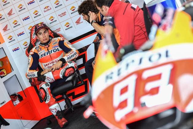 Bilder des Tages - SPORT Lg Sachsenring (Germania) 01 07 2017 - qualifiche Moto GP foto Luca Gambuti Image nella foto: Marc Marquez 
