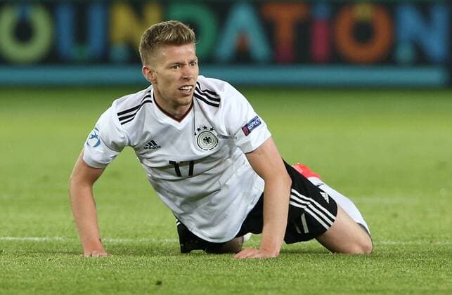 Mitchell Weiser Einzelbild Freisteller Aktion Fußball Fussball Finale U21 U 21 EM Europameisterschaft Länderspiel Saison 2016 2017 30.06.2017 in Krakau Polen DFB Nationalmannschaft GER BRDeutschland vs. Spanien ESP